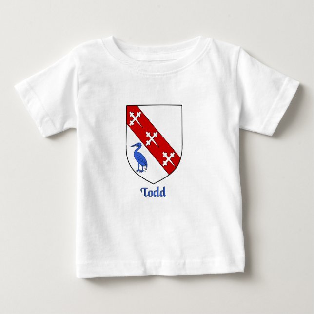 Camiseta De Bebé Escudo de la familia Todd (Anverso)