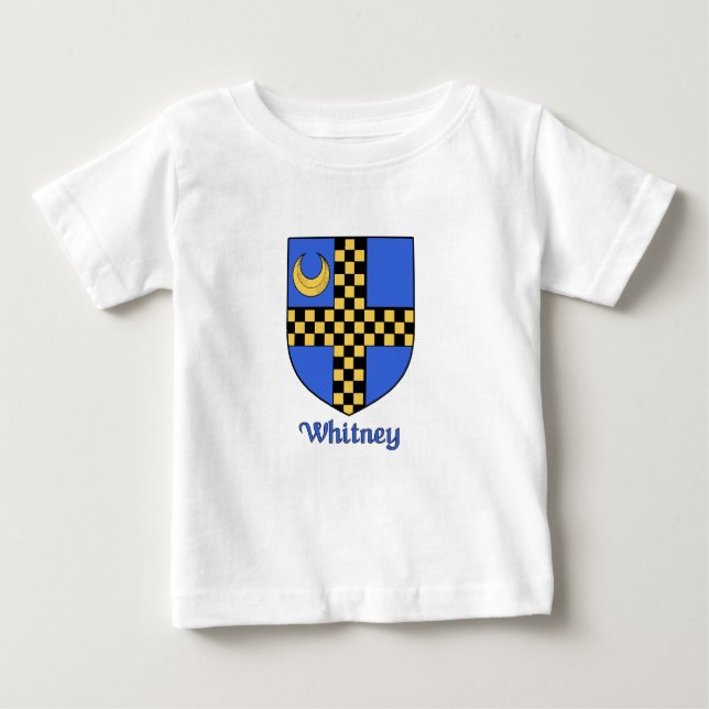 Camiseta De Bebé Escudo de la familia Whitney (Anverso)