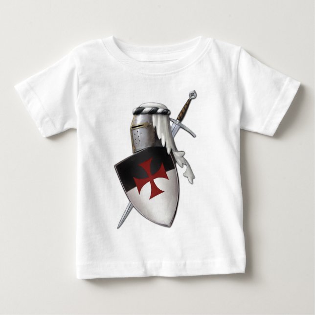 Camiseta De Bebé Escudo de Templar de los caballeros (Anverso)