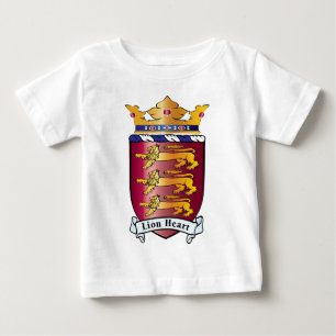 Camiseta De Bebé Escudo del corazón del león