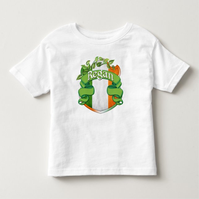 Camiseta De Bebé Escudo del irlandés de Regan (Anverso)