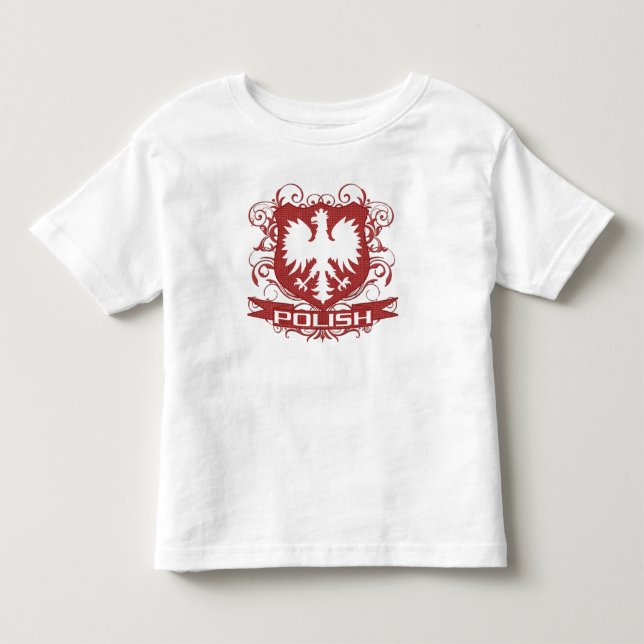 Camiseta De Bebé Escudo polaco de Eagle (Anverso)