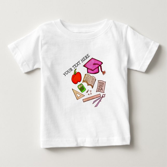 Camiseta De Bebé escuela (Anverso)
