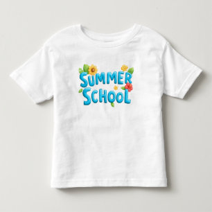 Camiseta De Bebé Escuela de verano - Texto de escuela de verano con