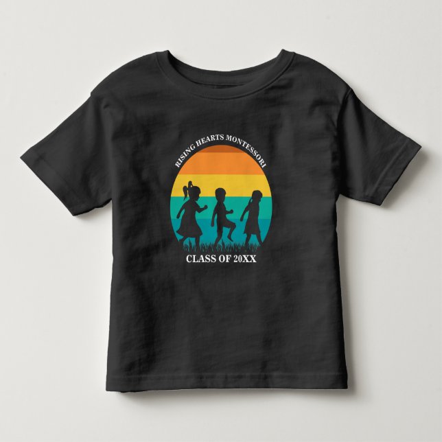 Camiseta De Bebé Escuela prescolar o escuela Montessori personaliza (Anverso)