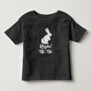 Camiseta De Bebé Escuela vieja original de Hip Hop del conejo de