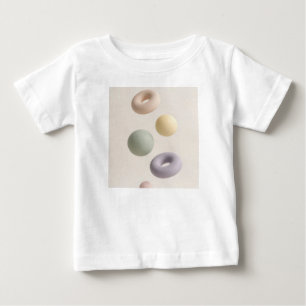 Camiseta De Bebé Esferas y Donas Flotantes Abstractas en 3D