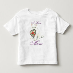 Camiseta De Bebé Eskie Heart Mom