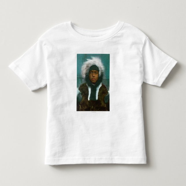 Camiseta De Bebé Eskimo Boy llamado "Menadelook" (Anverso)