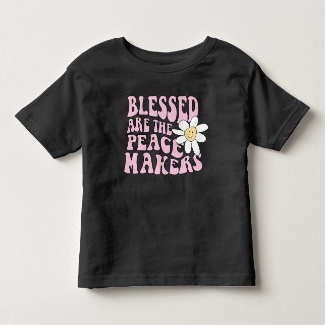Camiseta De Bebé Eslogan de Daisy and Peace Makers (Anverso)