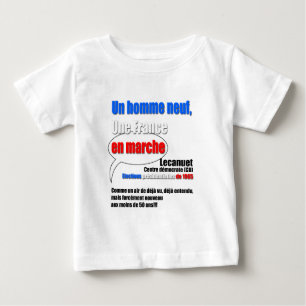 Camiseta De Bebé Eslogan En Marche
