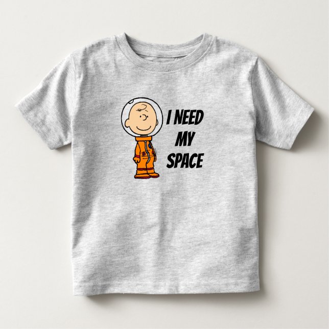 Camiseta De Bebé ESPACIO | Astronauta de Charlie Brown (Anverso)
