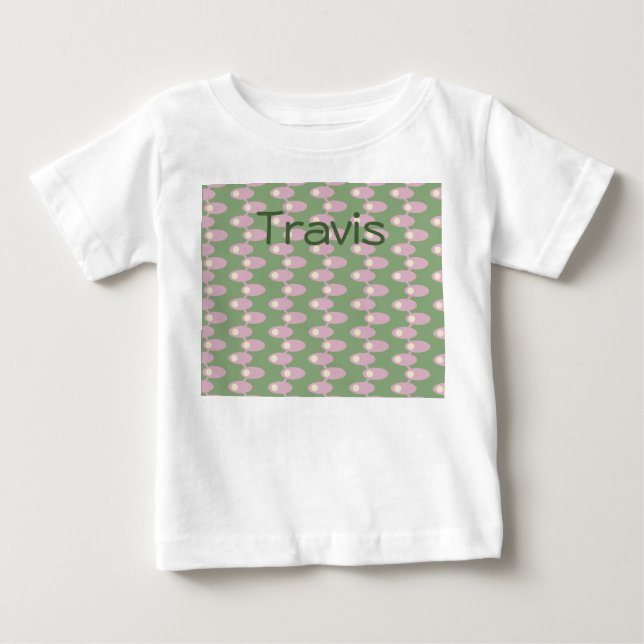 Camiseta De Bebé Espacios rosados (Anverso)