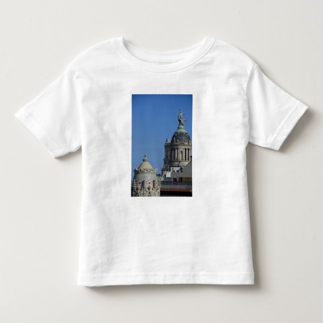 Camiseta De Bebé España, Cataluña, Barcelona. Techo de Barcelona 2 (Anverso)
