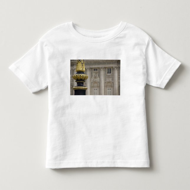Camiseta De Bebé España, Madrid. Palacio Real, lámpara dorada ornam (Anverso)