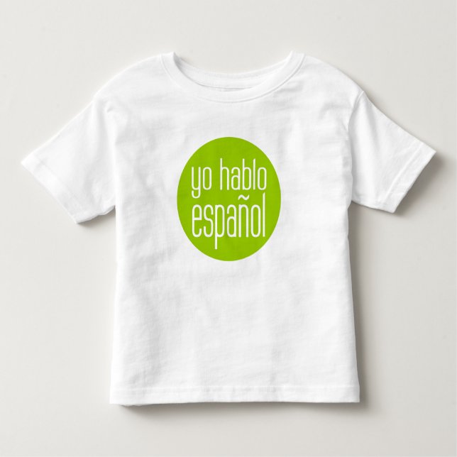 Camiseta De Bebé español del hablo del yo (Anverso)