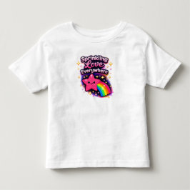Camiseta De Bebé Esparciendo Amor por Todas Partes 2– Niña Pequeña