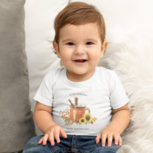 Camiseta De Bebé Especia de Calabaza   Mi Primer Día de Acción de G