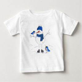Camiseta De Bebé Espectacular muñeco de nieve de largo alcance