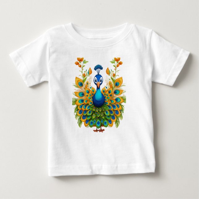 Camiseta De Bebé Espectro de plumas: Extravaganza del conjunto de p (Anverso)
