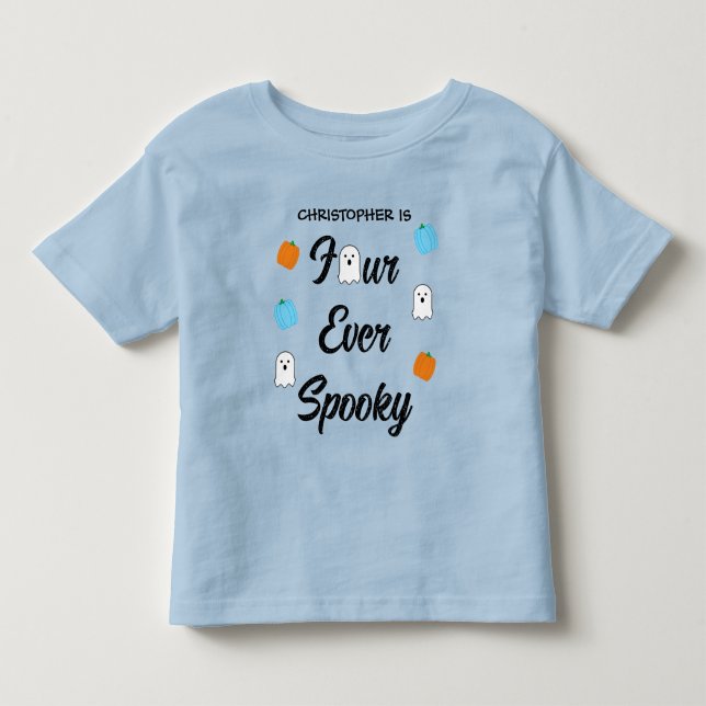 Camiseta De Bebé Espeluznante 4º cumpleaños (Anverso)