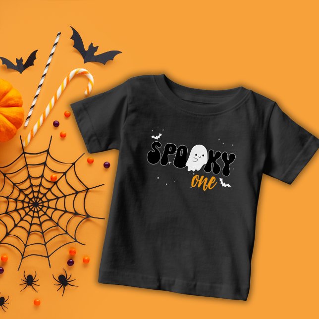 Camiseta De Bebé Espeluznante Fantasma De Un Primer Cumpleaños (Subido por el creador)