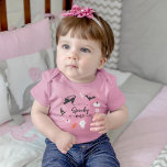 Camiseta De Bebé Espeluznante fiesta de cumpleaños de un Chica<br><div class="desc">Camiseta para la fiesta de cumpleaños de halloween de tu hijo. Ilustracion de criaturas de halloween. El texto dice "XX es una Spooky".</div>