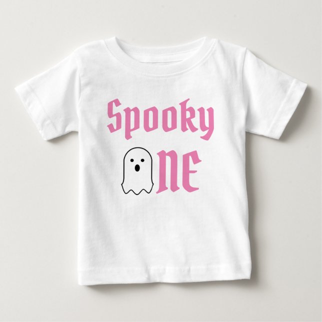 Camiseta De Bebé Espeluznante primer cumpleaños (Anverso)