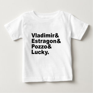 Camiseta De Bebé Esperando a Godot - Vladimir Estragon Pozzo Lucky