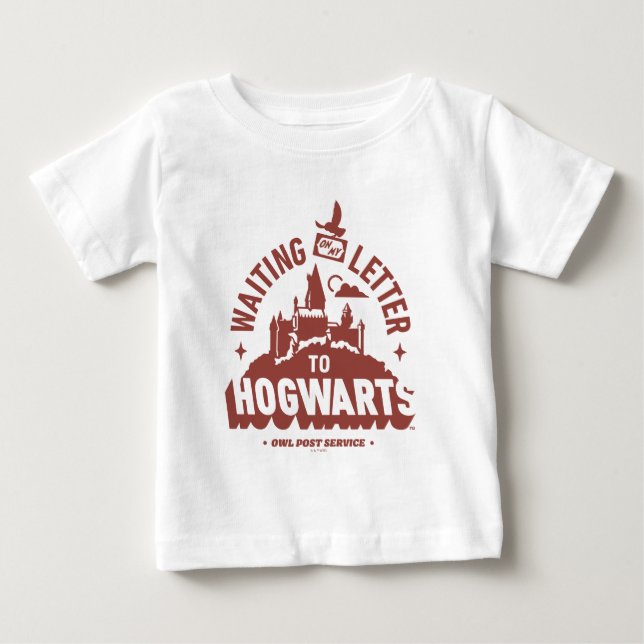 Camiseta De Bebé Esperando mi Carta de HOGWARTS™ (Anverso)