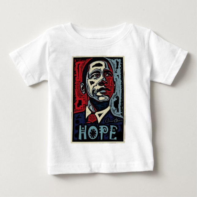 Camiseta De Bebé Esperanza 2 de Obama (Anverso)