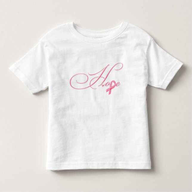 Camiseta De Bebé Esperanza - Cinta rosa (Anverso)