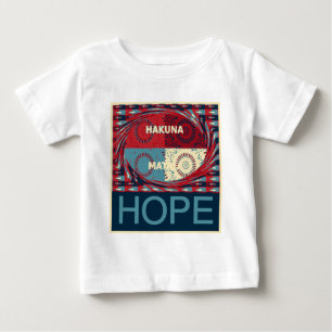 Camiseta De Bebé Esperanza Hakunamatata Bonito vector de energía In