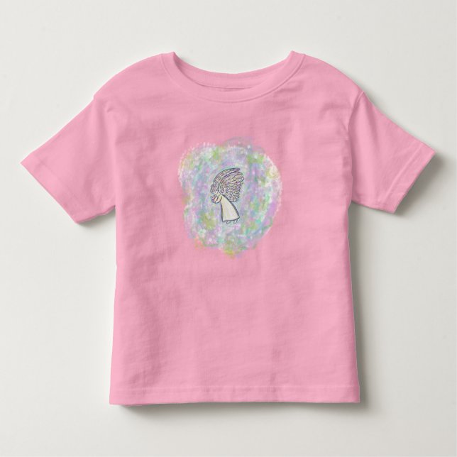 Camiseta De Bebé Esperar buenas cosas Guardian Angel Toddler T-Shir (Anverso)