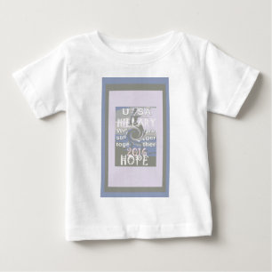 Camiseta De Bebé Espero que Hillary USA seamos más fuertes juntos