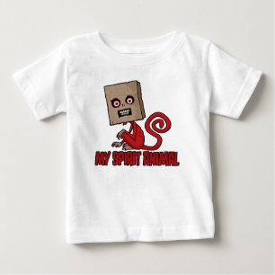 Camiseta De Bebé Espíritu Animal del Mono Enmascarado Maniático