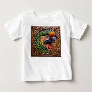 Camiseta De Bebé Espíritu australiano: un loriquito posado en mader