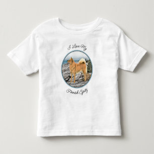 Camiseta De Bebé Espitz finlandés en la pintura de la costa - Arte