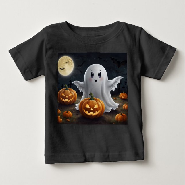 Camiseta De Bebé Espléndido destino: Ghostly Halloween Fun (Anverso)