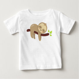 Camiseta De Bebé Espuma Cuta, Lenta Bebé, Lazy Sloth, Eslora Durmie