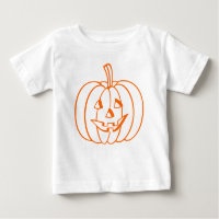 Esquema de calabaza de Halloween para el naranja J