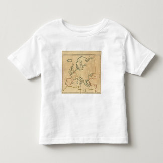 Camiseta De Bebé Esquema de Europa