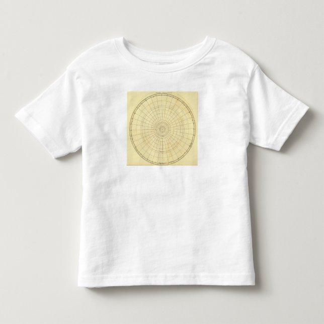 Camiseta De Bebé Esquema del hemisferio meridional (Anverso)