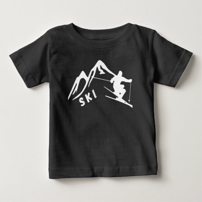 Camiseta De Bebé Esquí (Anverso)