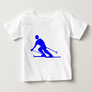 Camiseta De Bebé Esquí - Azul