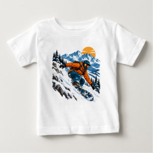 Camiseta De Bebé Esquí libre para riders de nieve polvo