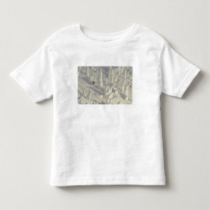 Camiseta De Bebé Esquiador alpino en fantasmas de nieve espesos en