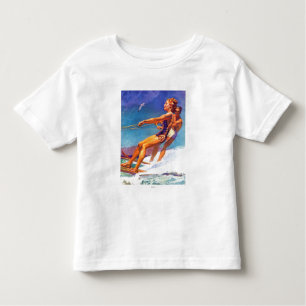 Camiseta De Bebé Esquiador de agua por McClelland Barclay