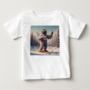 Camiseta De Bebé Esquiar espumoso