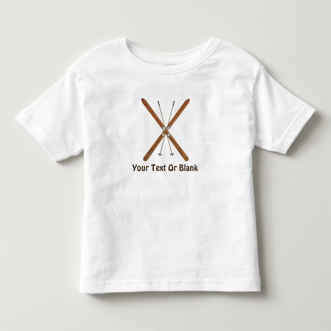 Camiseta De Bebé Esquíes De Campo Y Pollos (Anverso)
